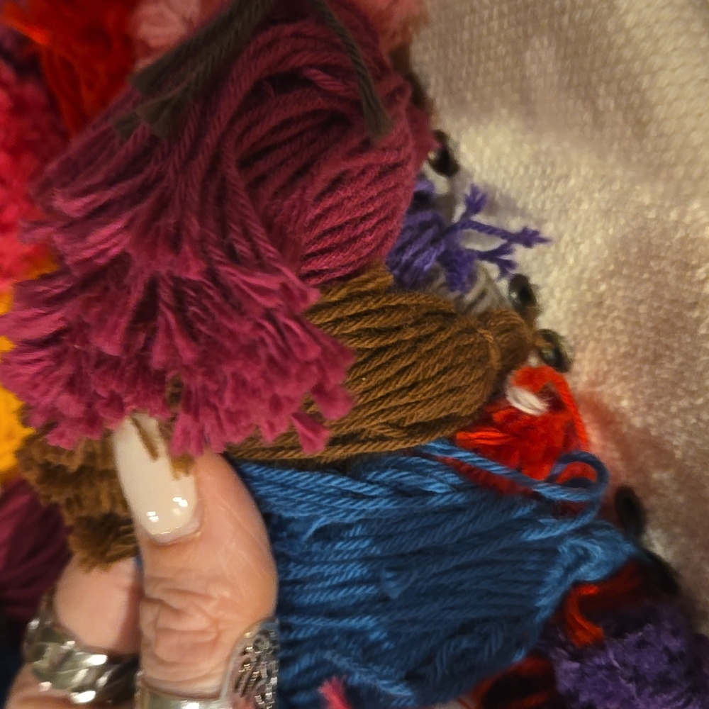 NWT Noonday Collection La Gloria Multi-Colored Bohemian Tassel Zipper Tote - Picture 16 of 16